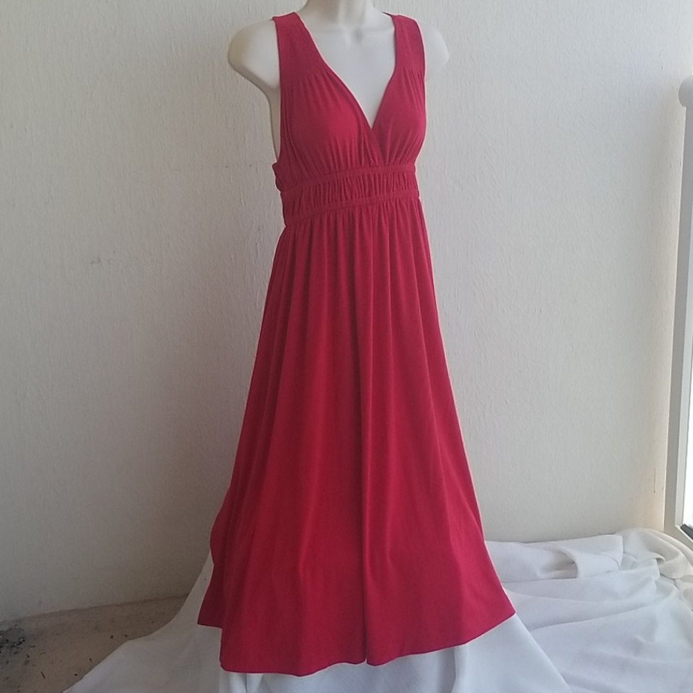Red Grecian Style Dress